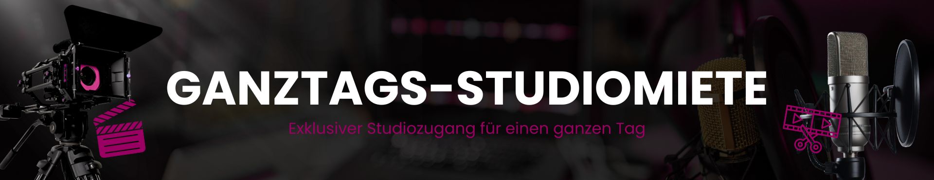 Studiomiete – Ganzer Tag